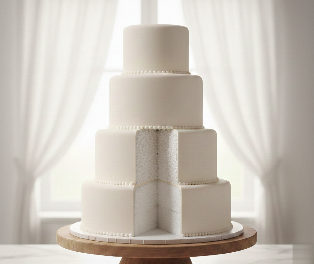 Whole dummy cake — fully decorative display cake