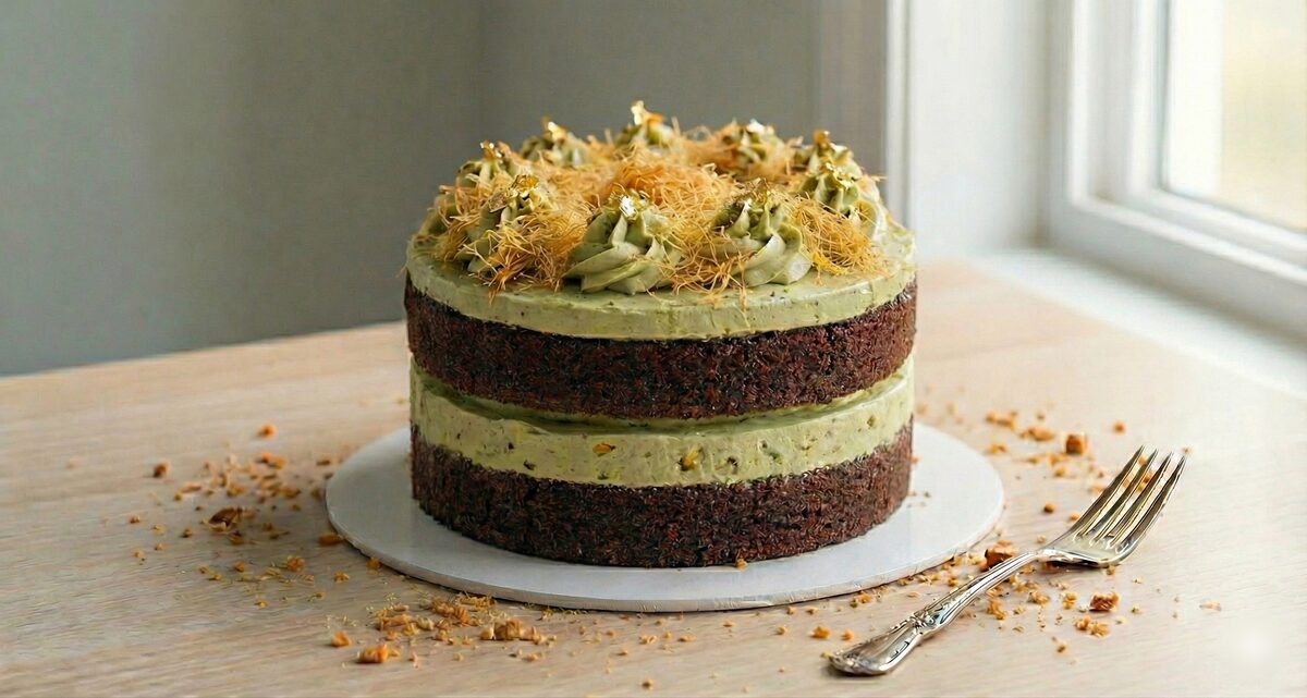 Dubai Chocolate Tres Leches Cake