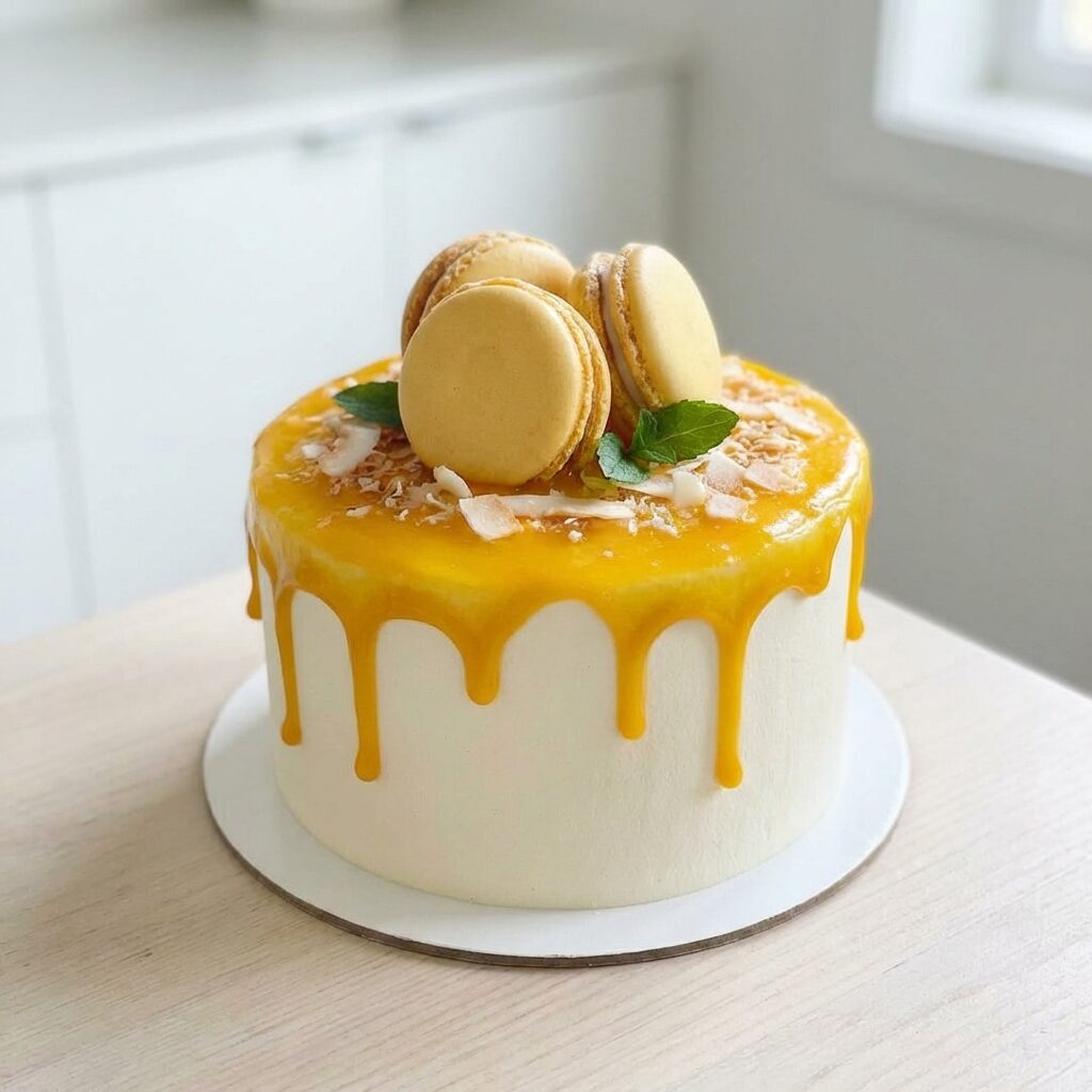 Tropical Bliss Soufflé Cake